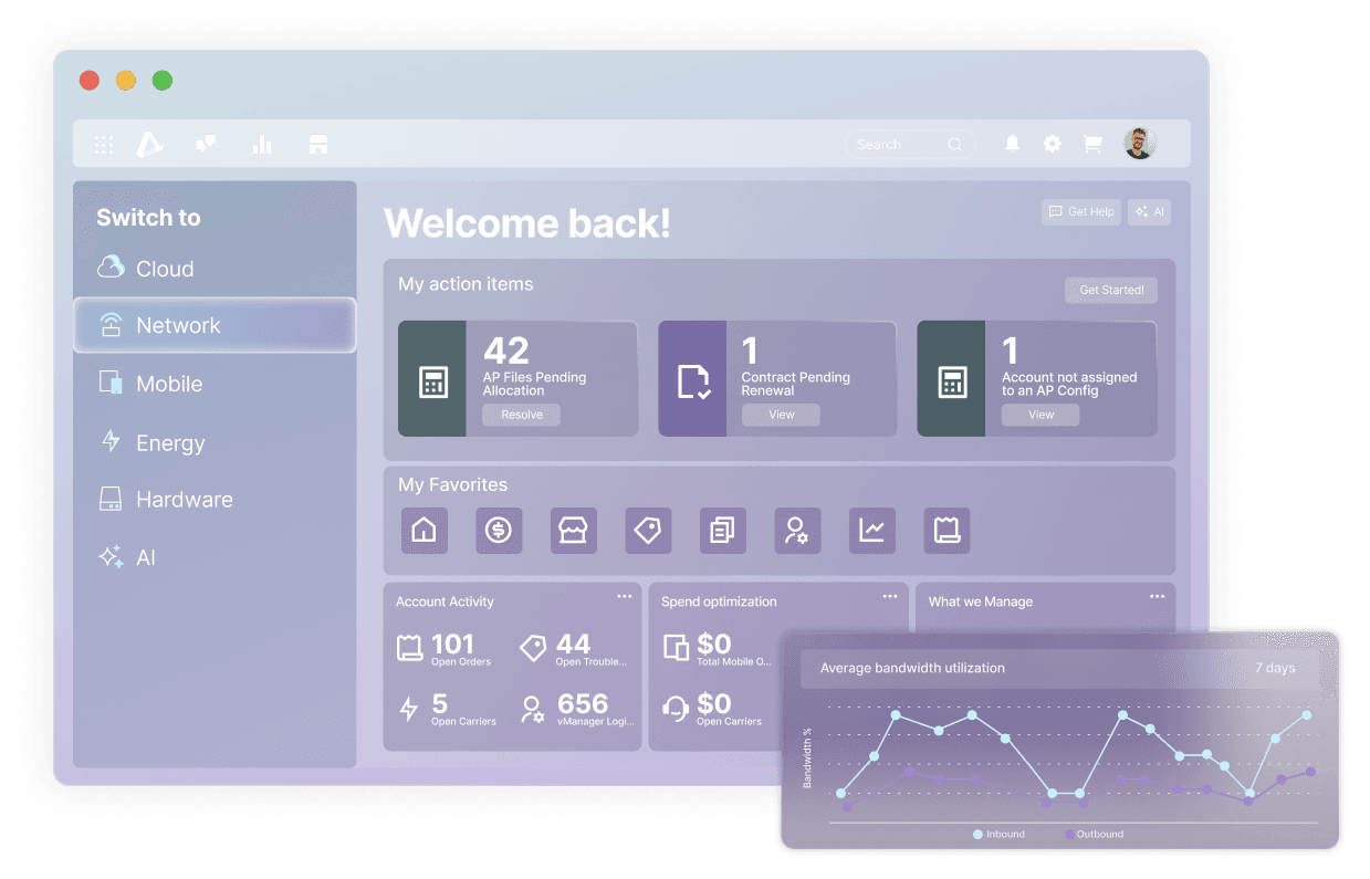Streamline your network, from design to payment