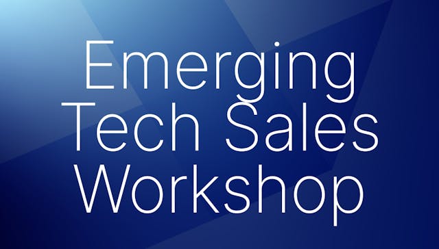 Emerging Tech Sales Workshop Web Banner